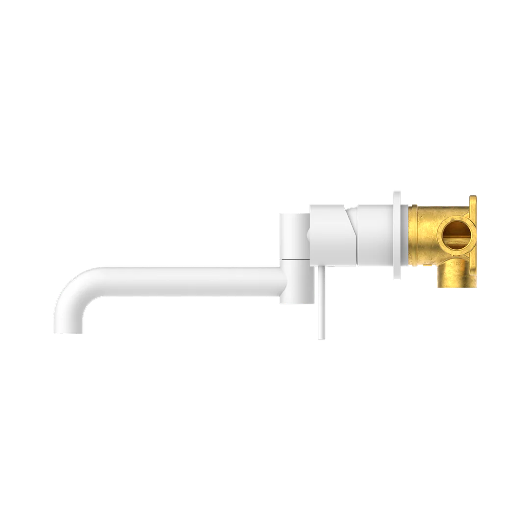 Nero Mecca Wall Basin/Bath Mixer Swivel Spout 225mm - Matt White - Image 4