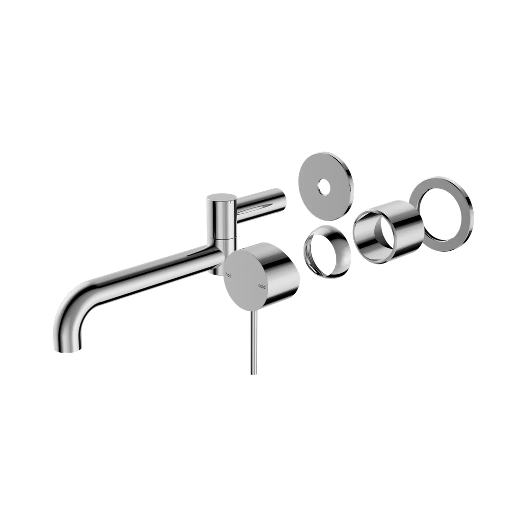 Nero Mecca Wall Basin/Bath Mixer Swivel Spout 225Mm Trim Kits Only Chrome