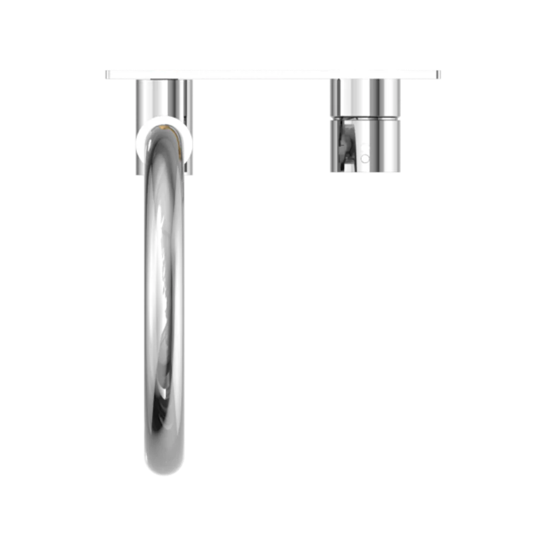 Nero Mecca Wall Basin/Bath Mixer Swivel Spout Handle Up - Chrome - Image 5