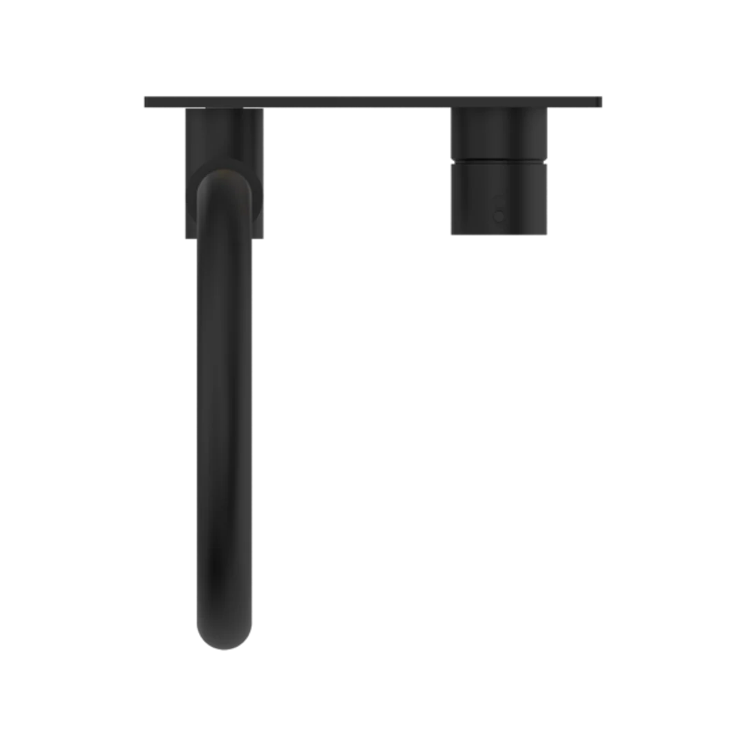 Nero Mecca Wall Basin/Bath Mixer Swivel Spout Handle Up - Matt Black - Image 5