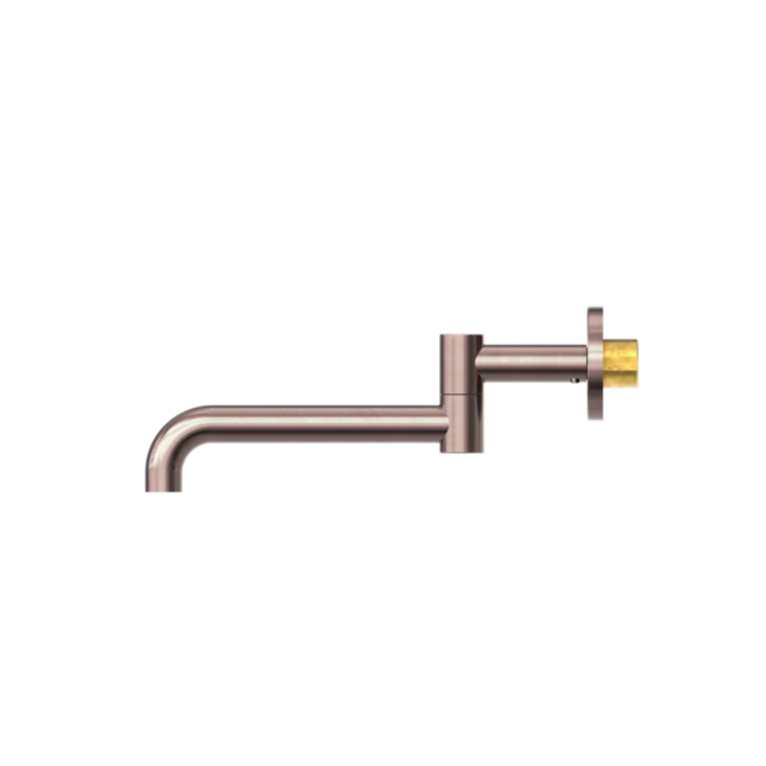 Nero Mecca Wall Mounted Swivel Basin/Bath Spout Only 225mm Brushed Bronze - Image 4