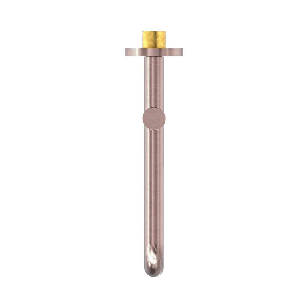 Nero Mecca Wall Mounted Swivel Basin/Bath Spout Only 225mm Brushed Bronze - Image 6