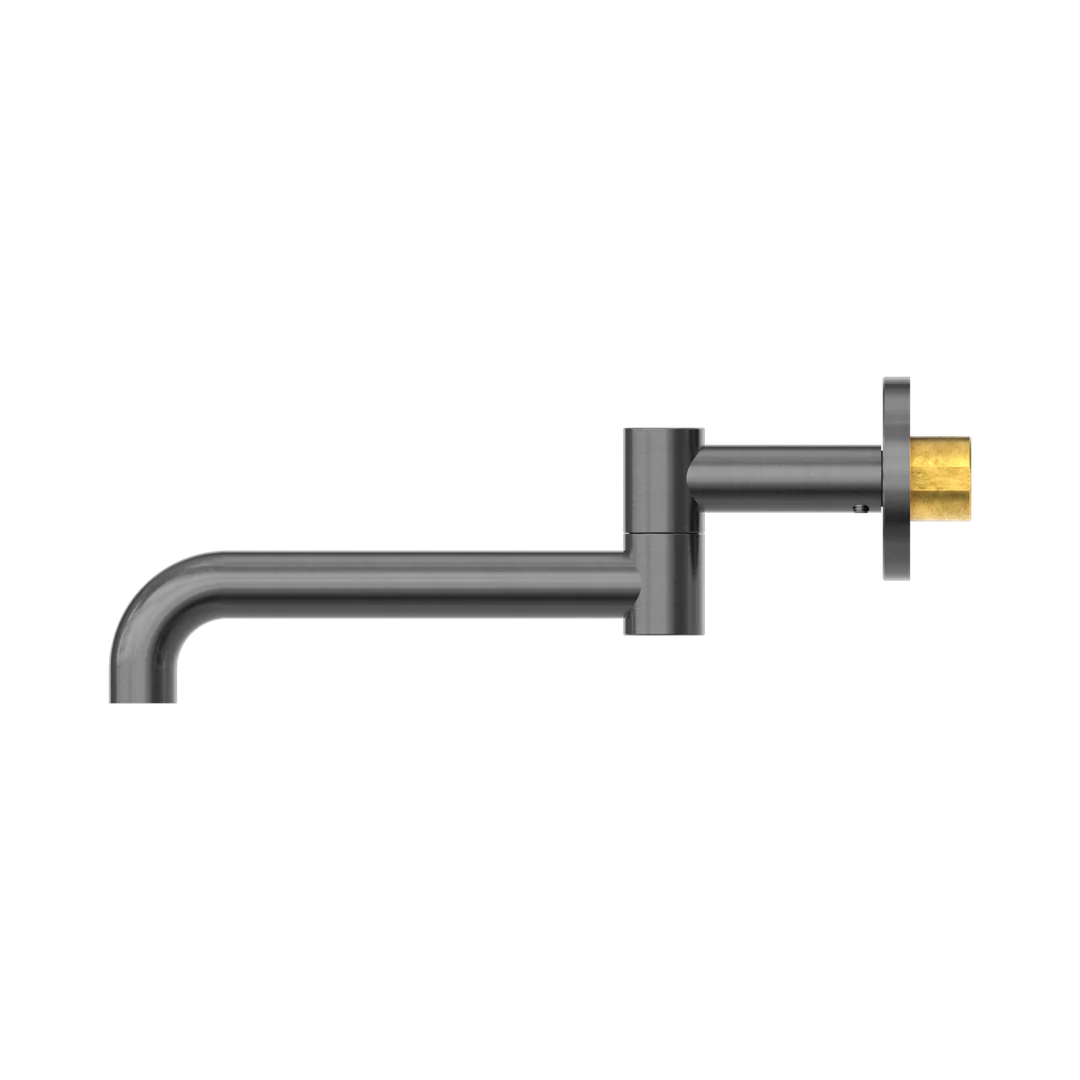 Nero Mecca Wall Mounted Swivel Basin/Bath Spout Only 225mm Gunmetal - Image 4
