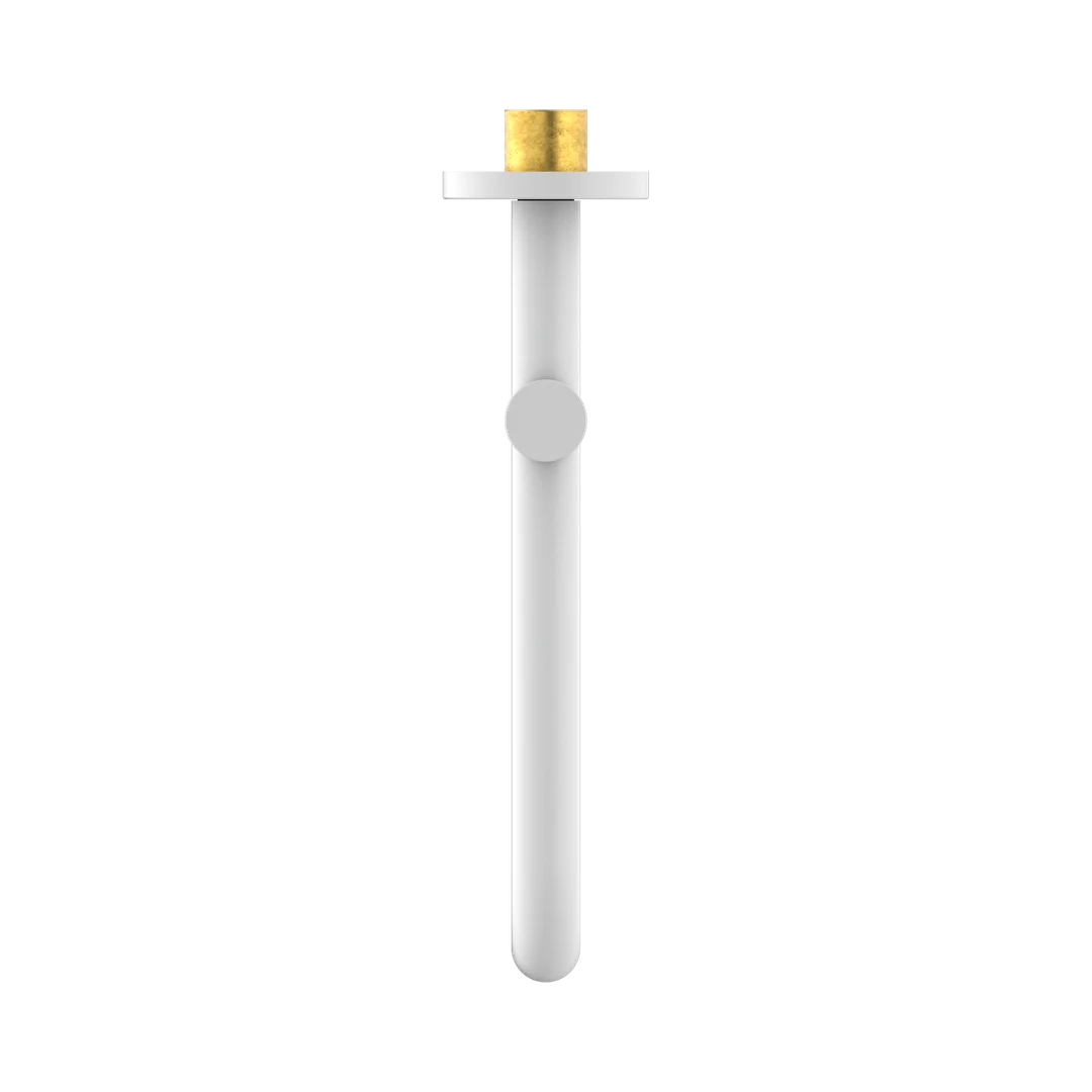Nero Mecca Wall Mounted Swivel Basin/Bath Spout Only 225mm Matt White - Image 6