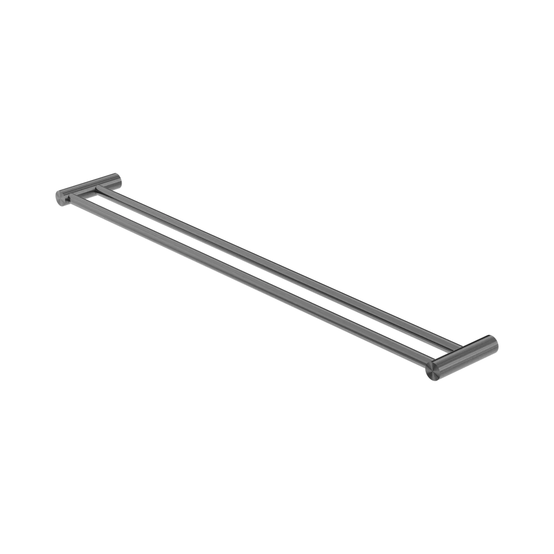 Nero New Mecca Double Towel Rail 800Mm Gun Metal