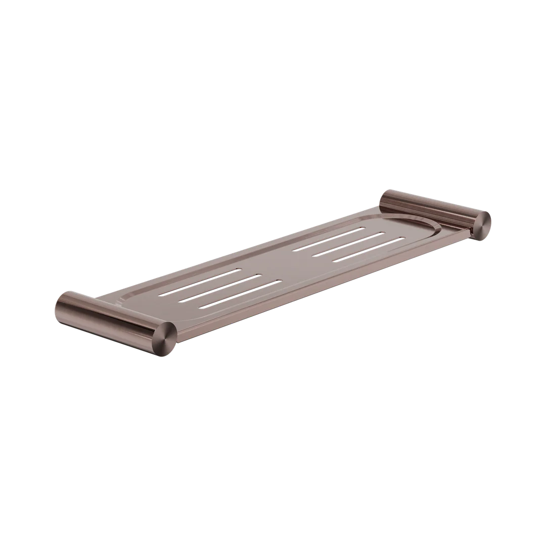 Nero New Mecca Metal Shower Shelf Brushed Bronze