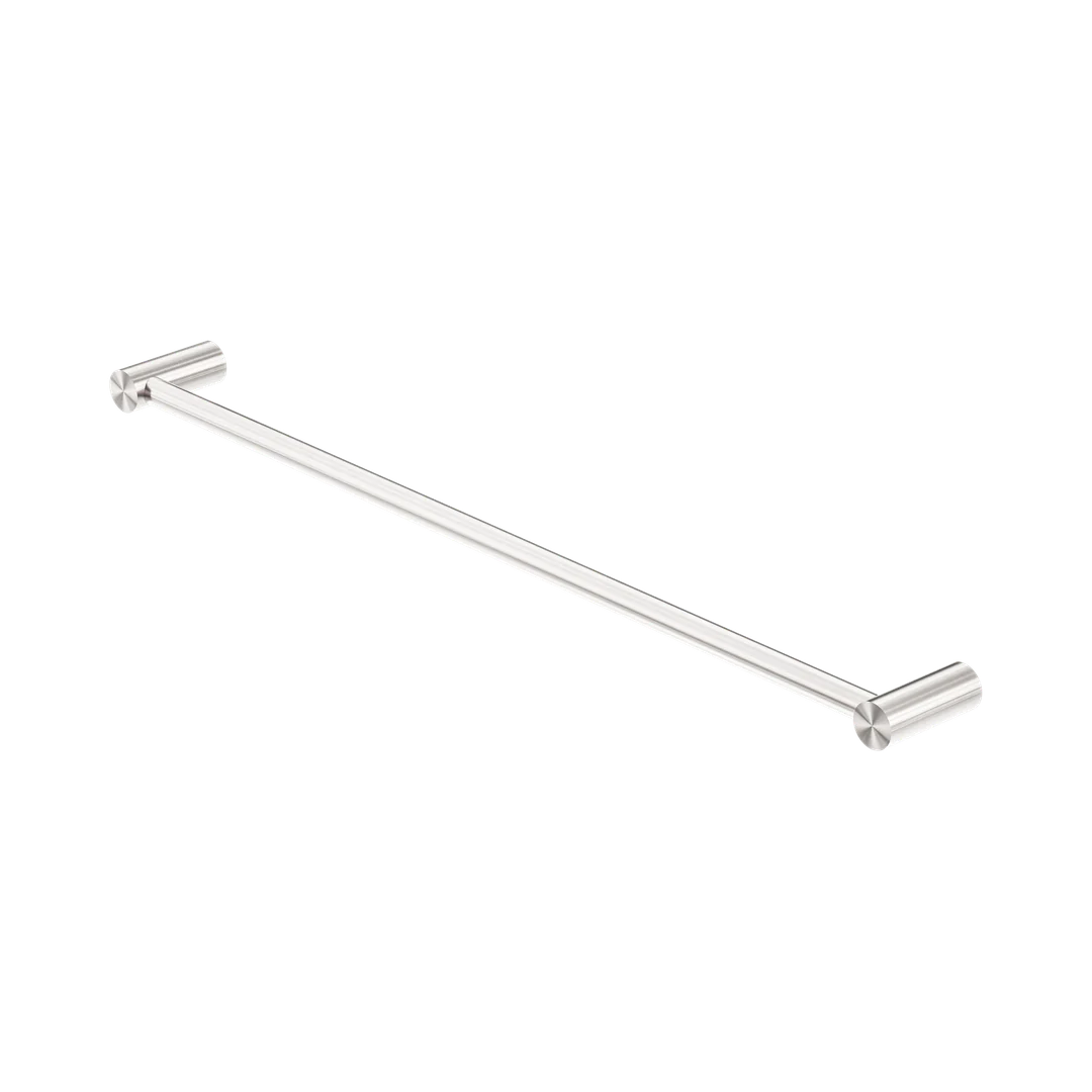 Nero New Mecca Single Towel Rail 600Mm Brushed Nickel
