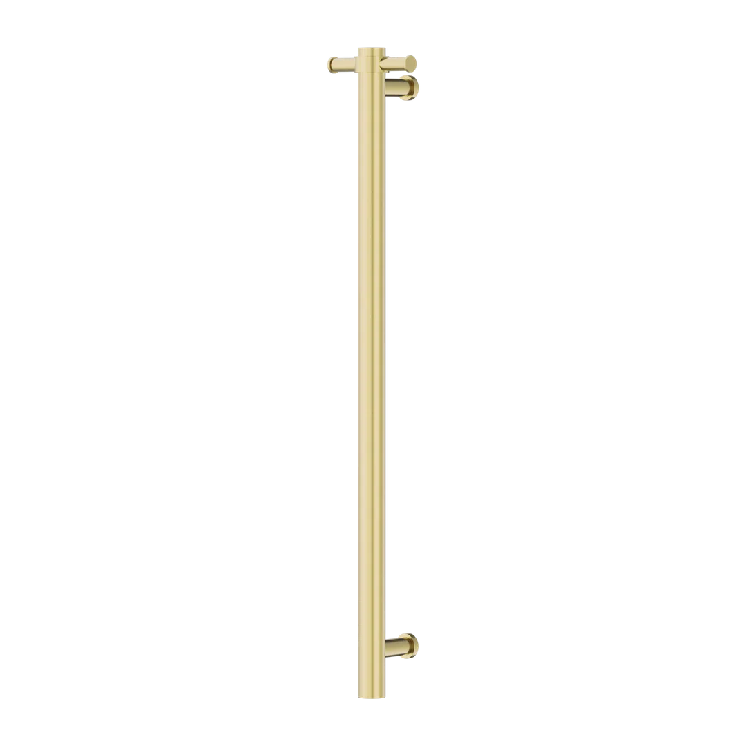 Nero Non-Heated Vertical Towel Rail 900Mm Brushed Gold