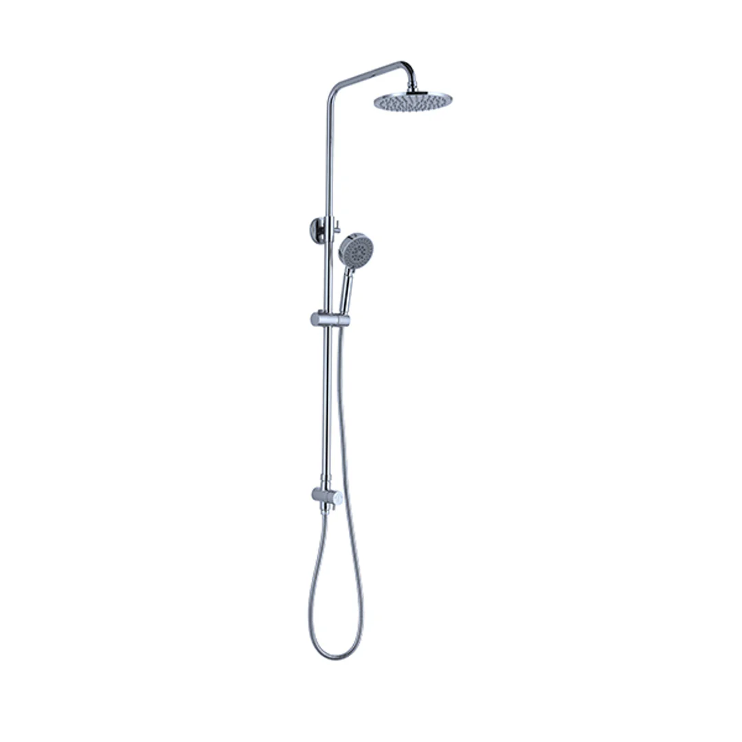 Nero Nova Round Shower Set Bottom Inlet - Chrome - Image 2
