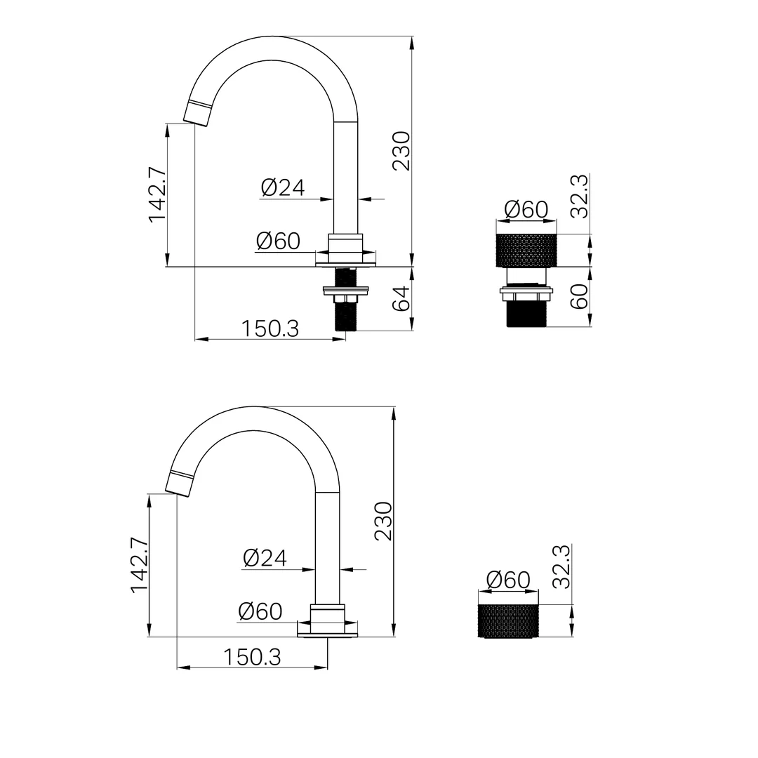 Nero Opal Progressive Basin Set Graphite - Image 2