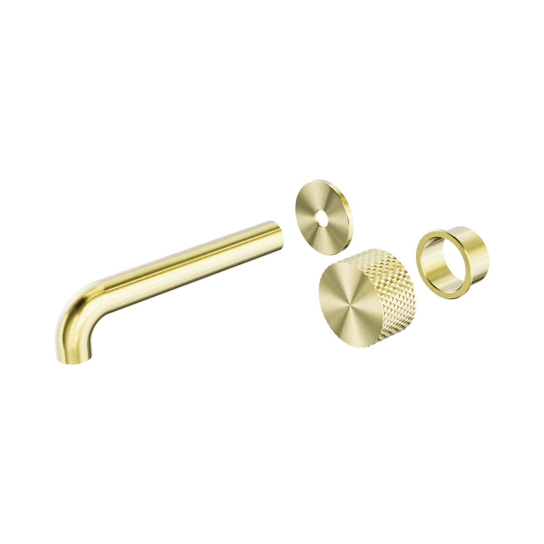 Nero Opal Progressive Wall Basin/Bath Set 120Mm Trim Kits Only Brushed Gold