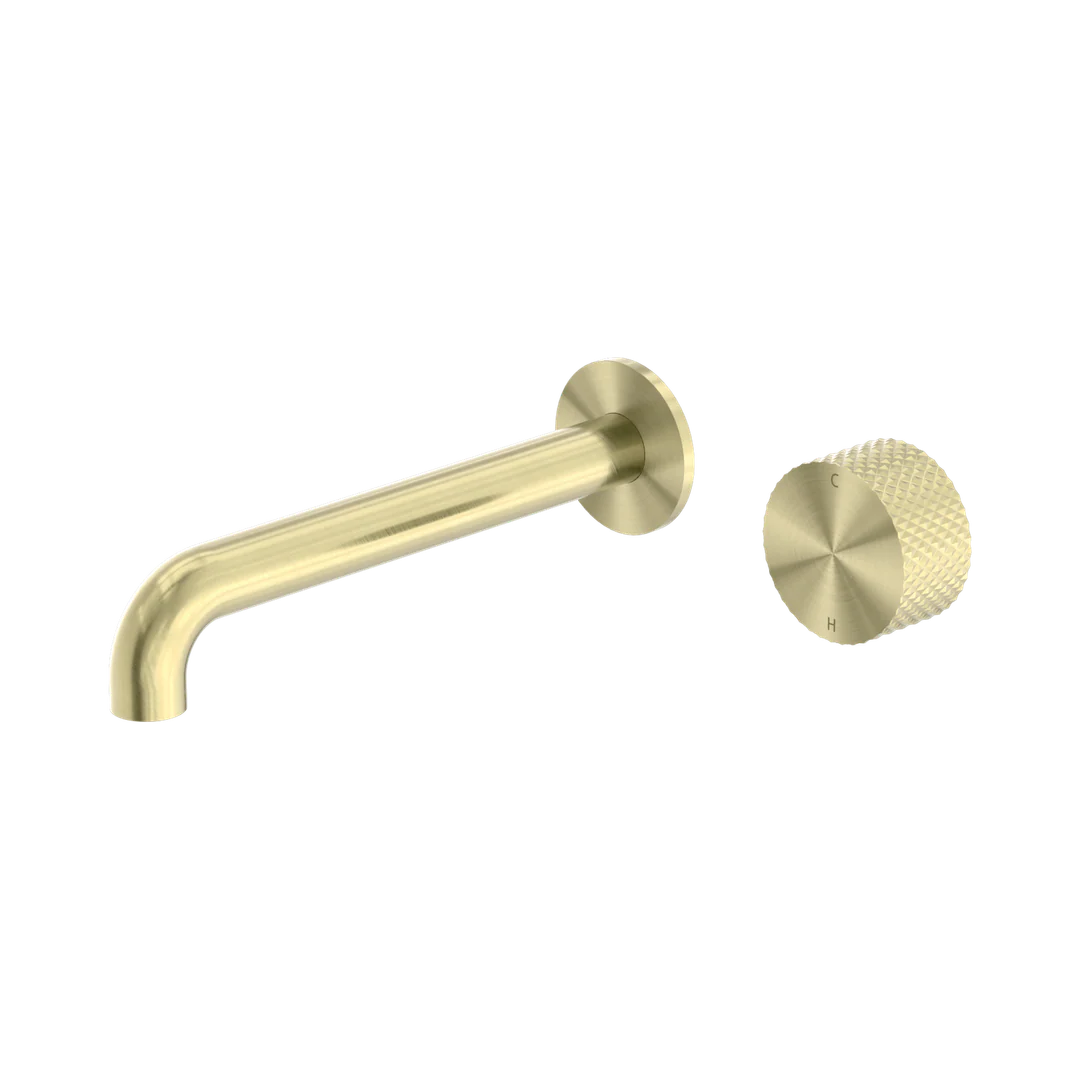 Nero Opal Progressive Wall Basin/Bath Set 160Mm Brushed Gold