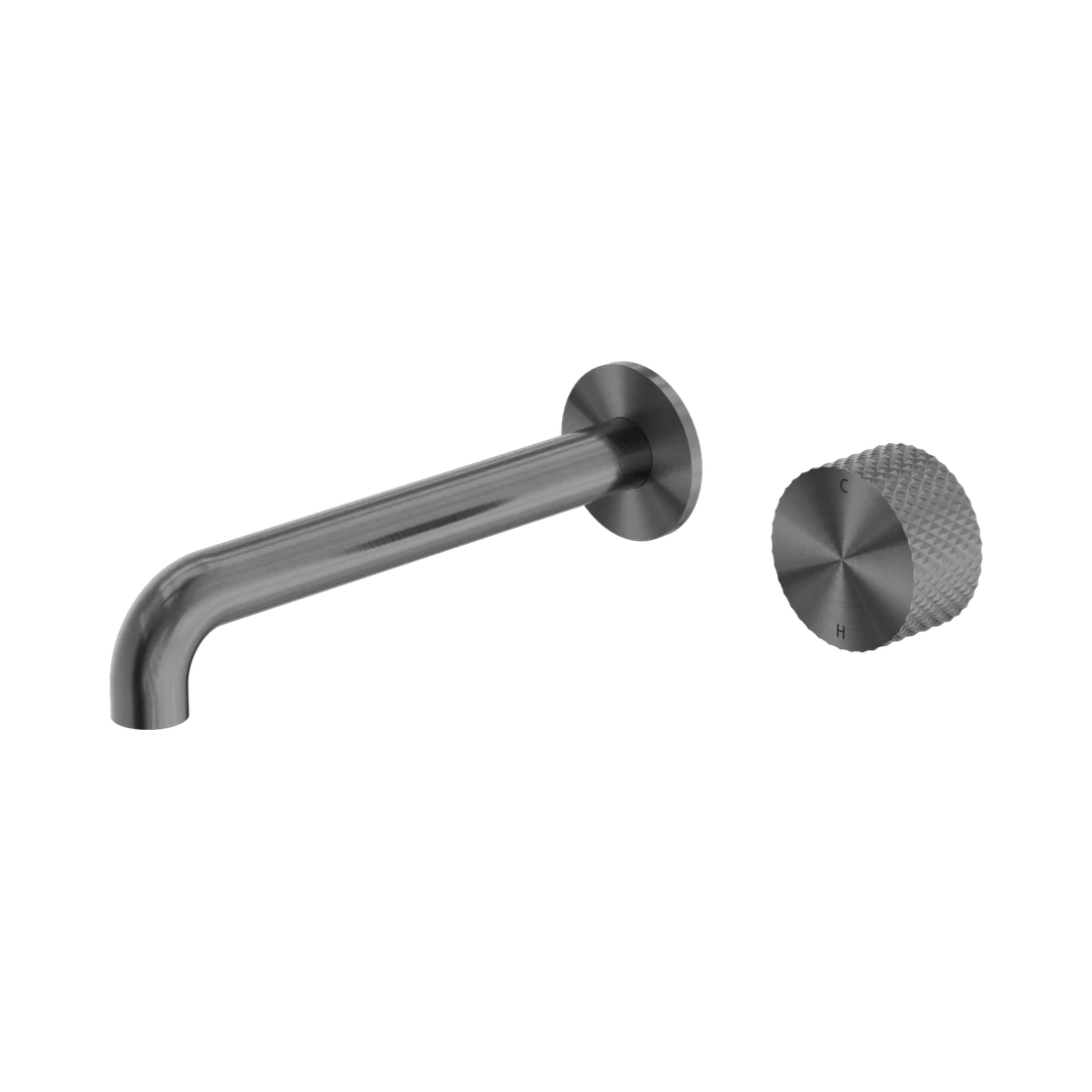 Nero Opal Progressive Wall Basin/Bath Set 160Mm Graphite
