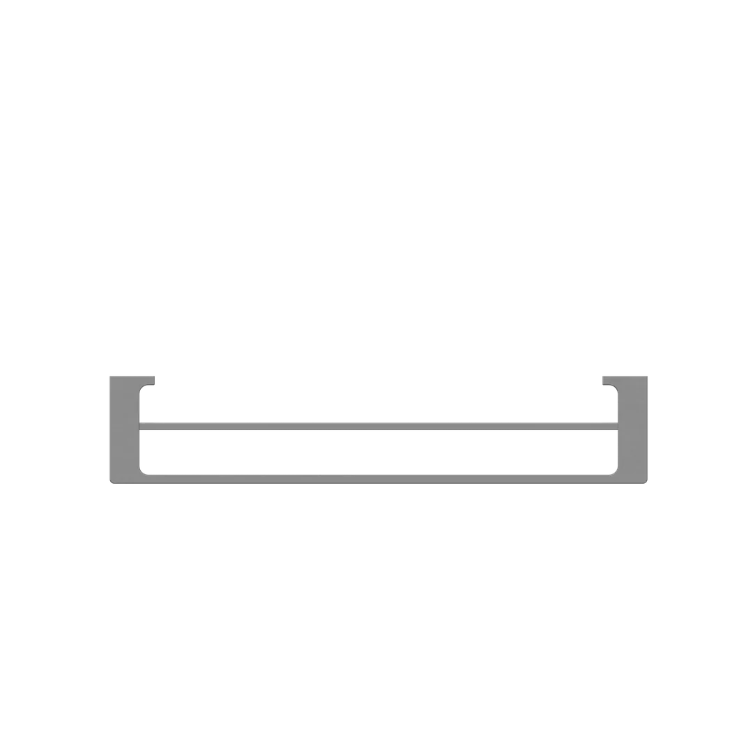 Nero Pearl/Vitra Double Towel Rail 600mm - Gun Metal Grey - Image 5