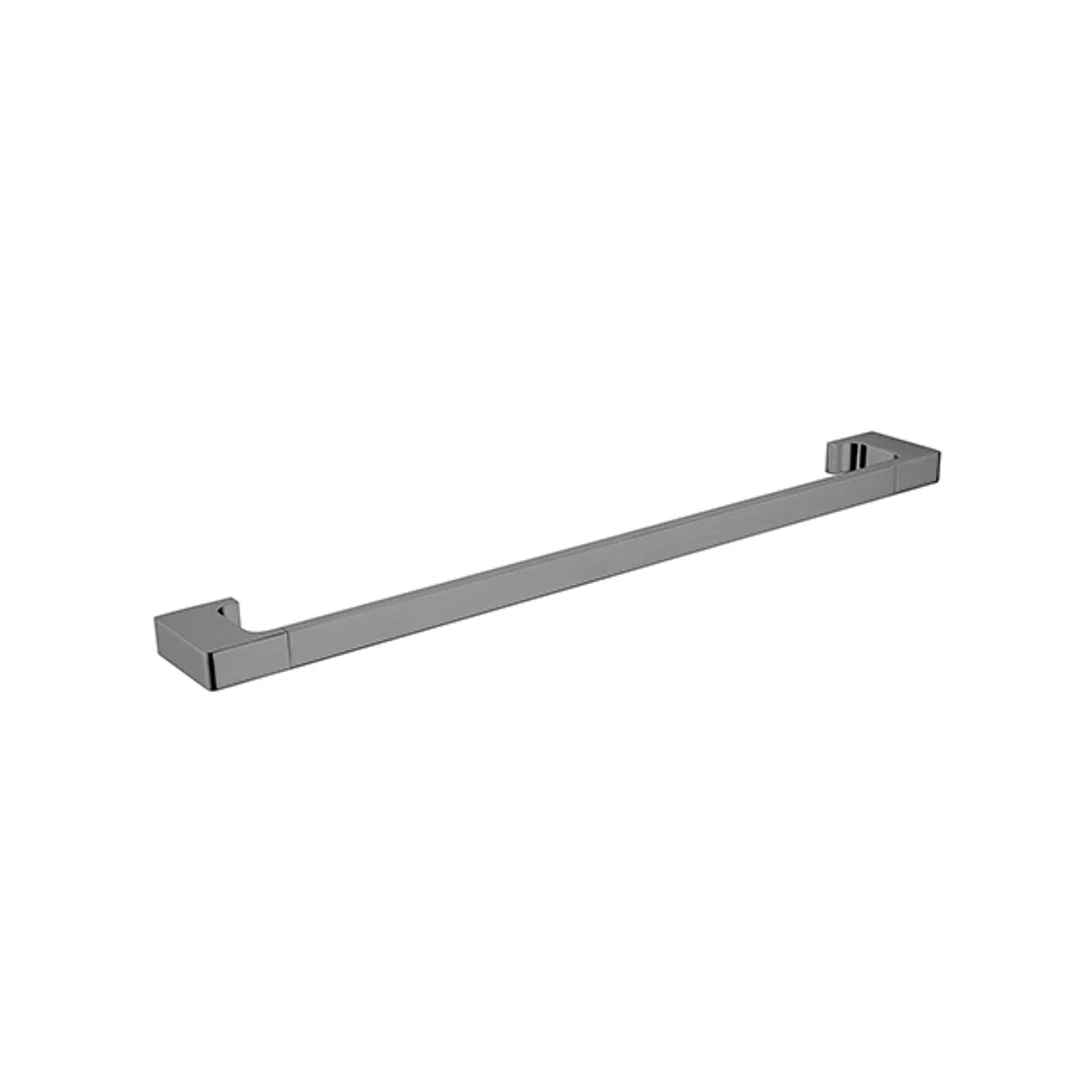 Nero Pearl/Vitra Single Towel Rail 600mm - Gun Metal Grey - Image 2