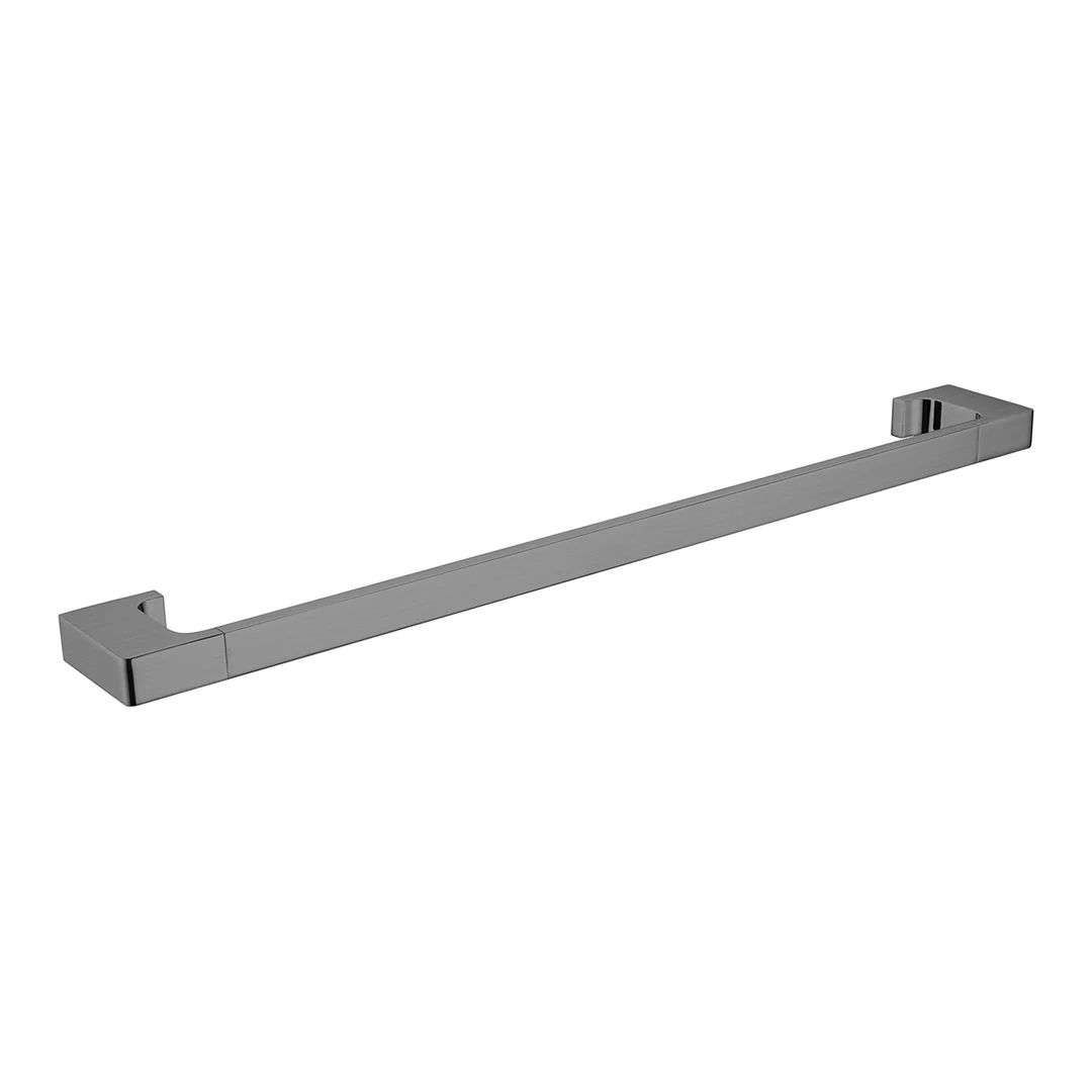Nero Pearl/Vitra Single Towel Rail 600mm - Gun Metal Grey - Image 7