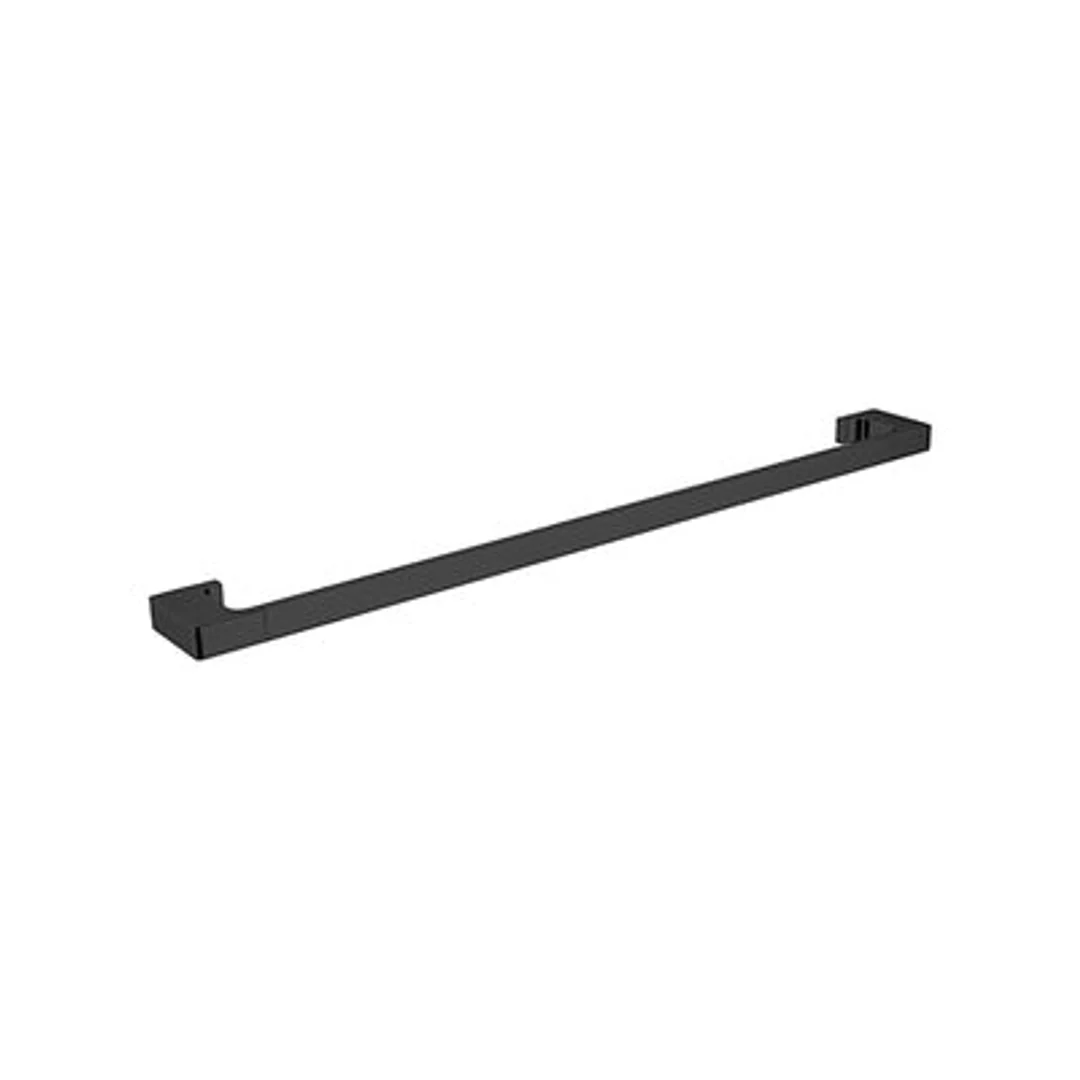 Nero Pearl/Vitra Single Towel Rail 800mm - Matt Black - Image 2