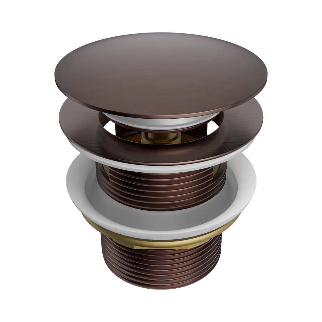 Nero Pop Up Bath Waste 40Mm With Overflow Brushed Bronze
