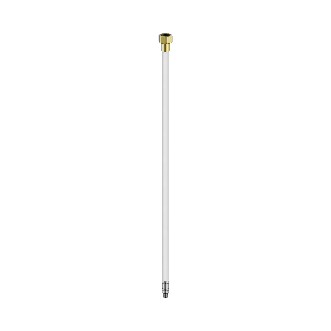 Nero Premium Flexible Mixer Tap Hose Pair Brushed Gold
