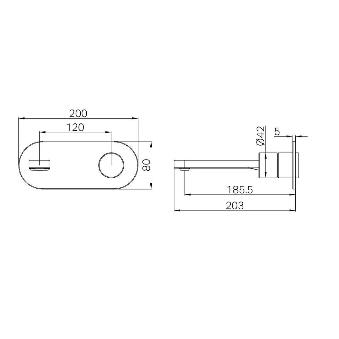 Nero Pure Ss316L Progressive Wall Basin/Bath Mixer Trim Kits Only Brushed Bronze - Image 2