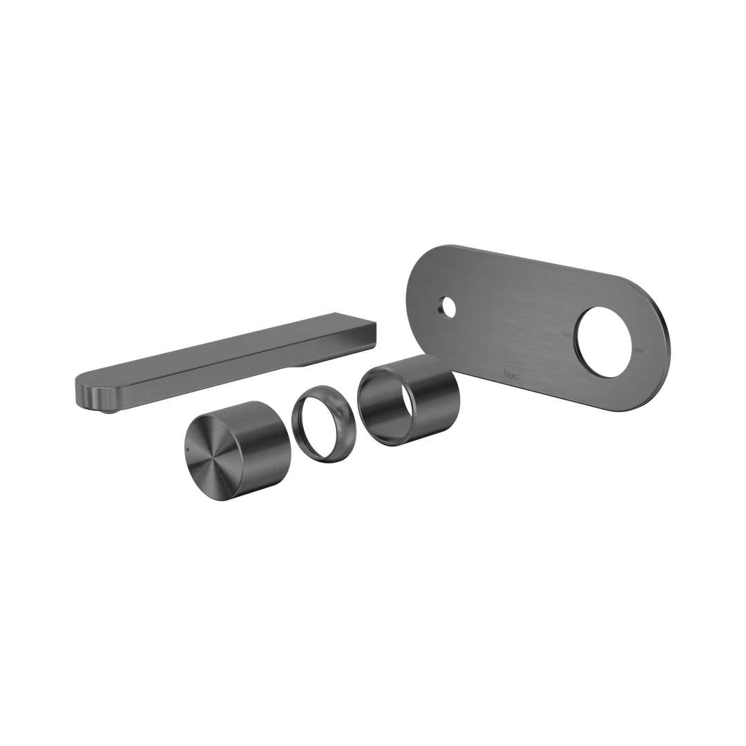 Nero Pure Ss316L Progressive Wall Basin/Bath Mixer Trim Kits Only Graphite