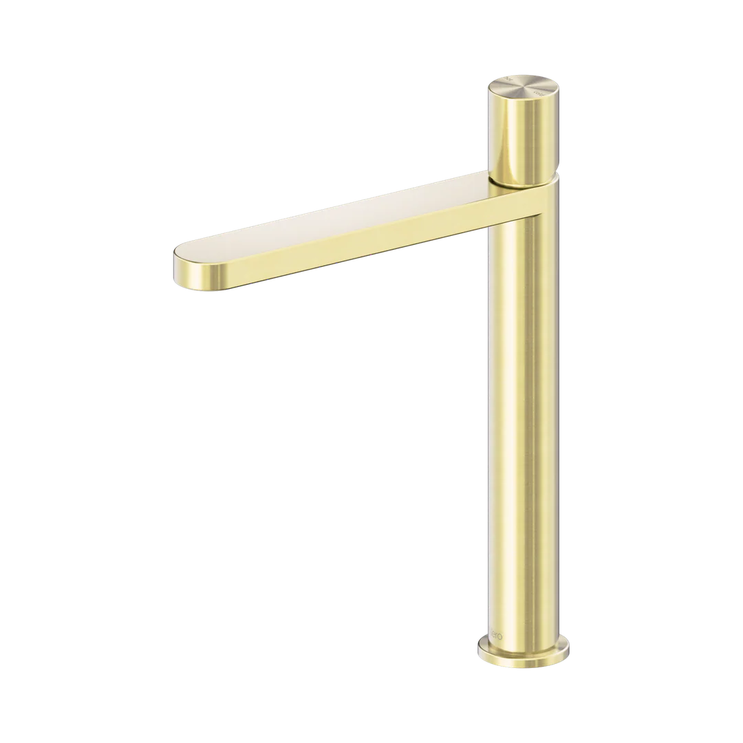 Nero Pure Ss316L Tall Basin Mixer Brushed Gold