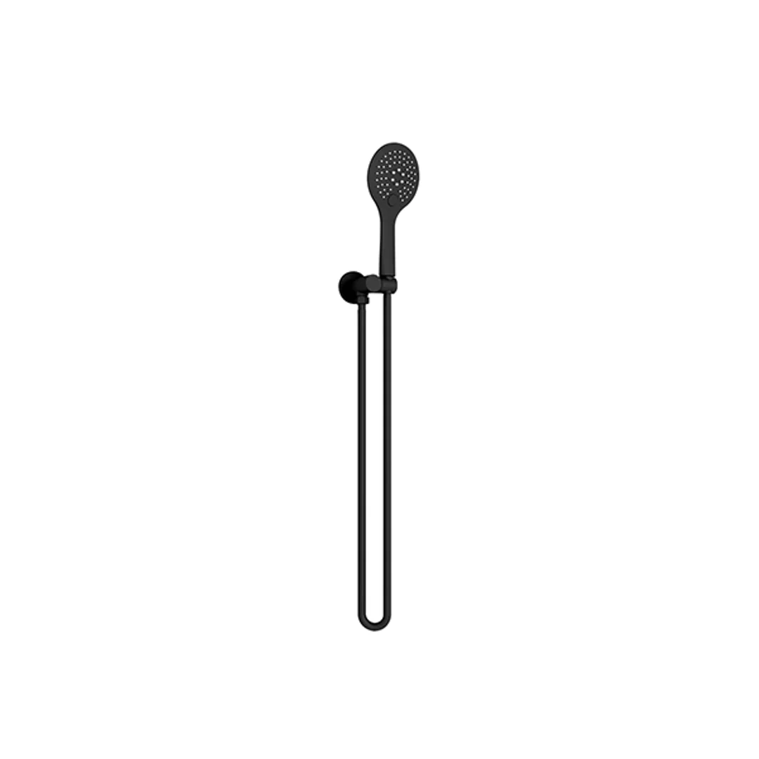 Nero Rain 3 Function Shower Bracket Round - Matt Black - Image 2