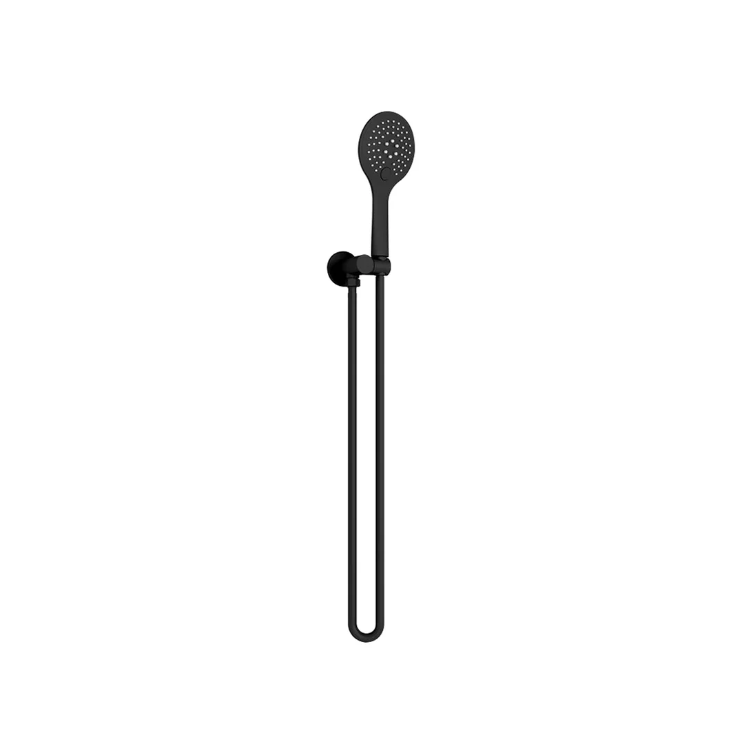Nero Rain 3 Function Shower Bracket Round - Matt Black - Image 6