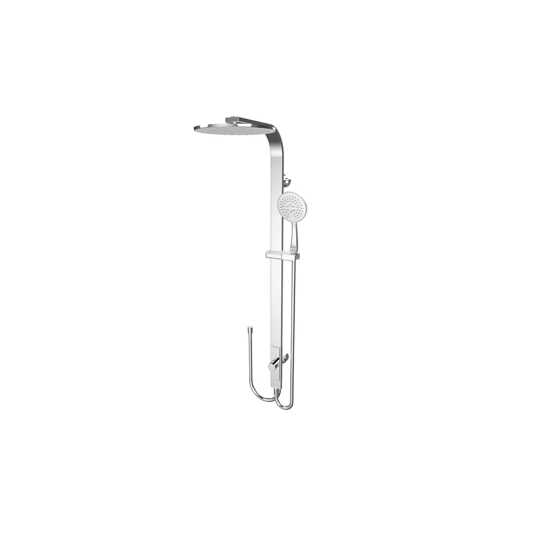 Nero Rain Round Shower Set Double Hose - Chrome - Image 4