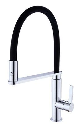 Nero Rita Pull Out Sink Mixer - Chrome/Black Hose - Image 8