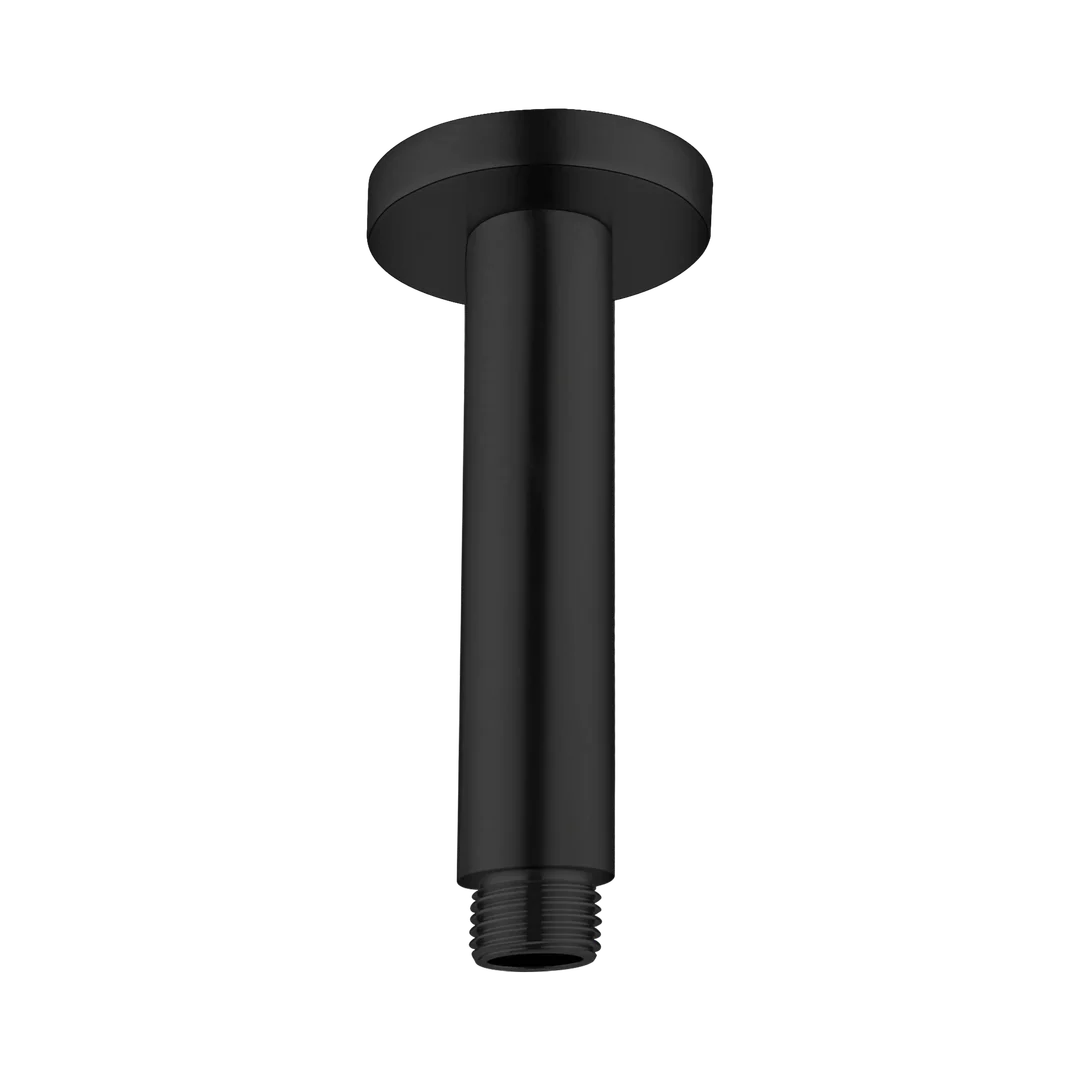 Nero Round Ceiling Arm 100Mm Length Matte Black