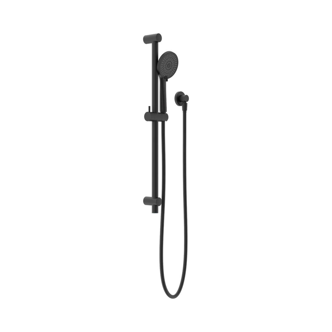 Nero Round Metal Project Shower Rail 4 Star Rating Matte Black