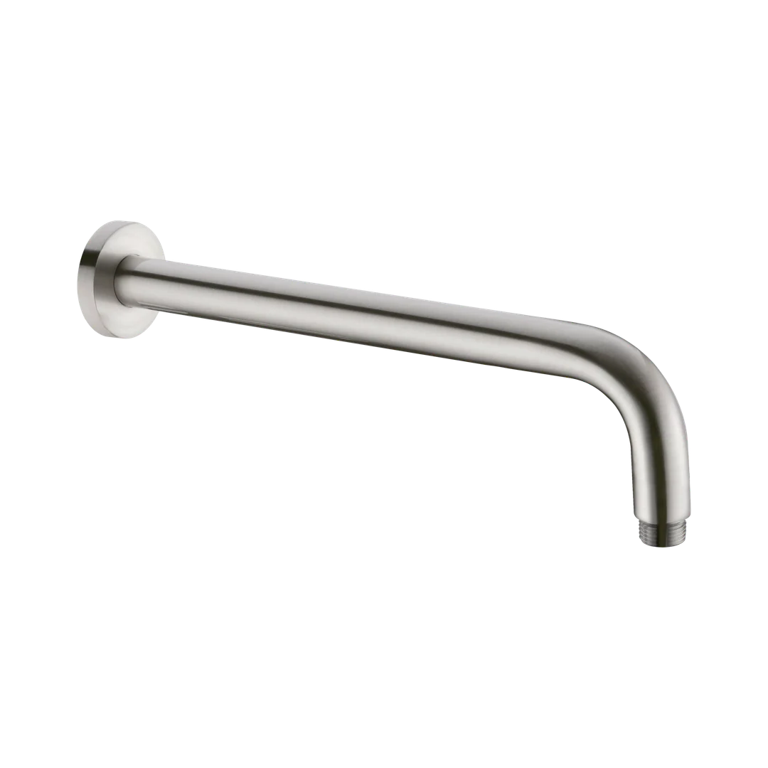 Nero Round Shower Arm 500Mm Length Brushed Nickel
