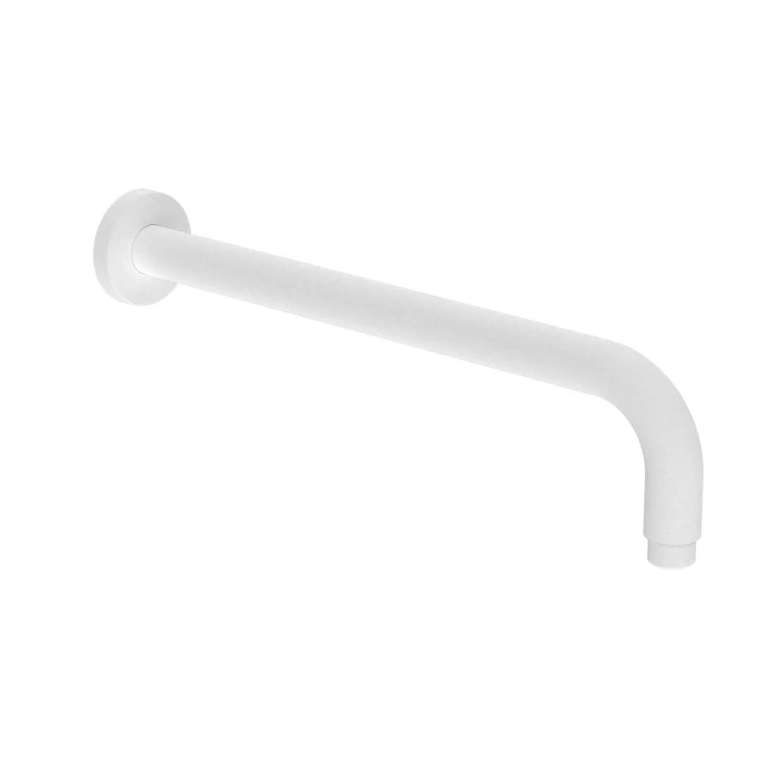 Nero Round Shower Arm Matte White - Image 7