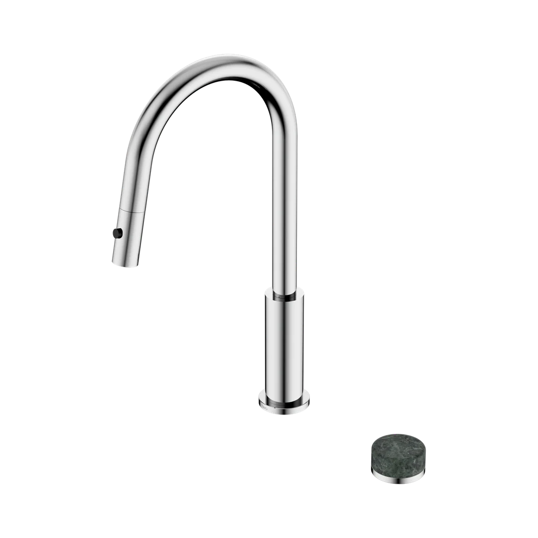 Nero Serenity Progressive Pull Out Kitchen Set With Verde Alpi Handle Chrome