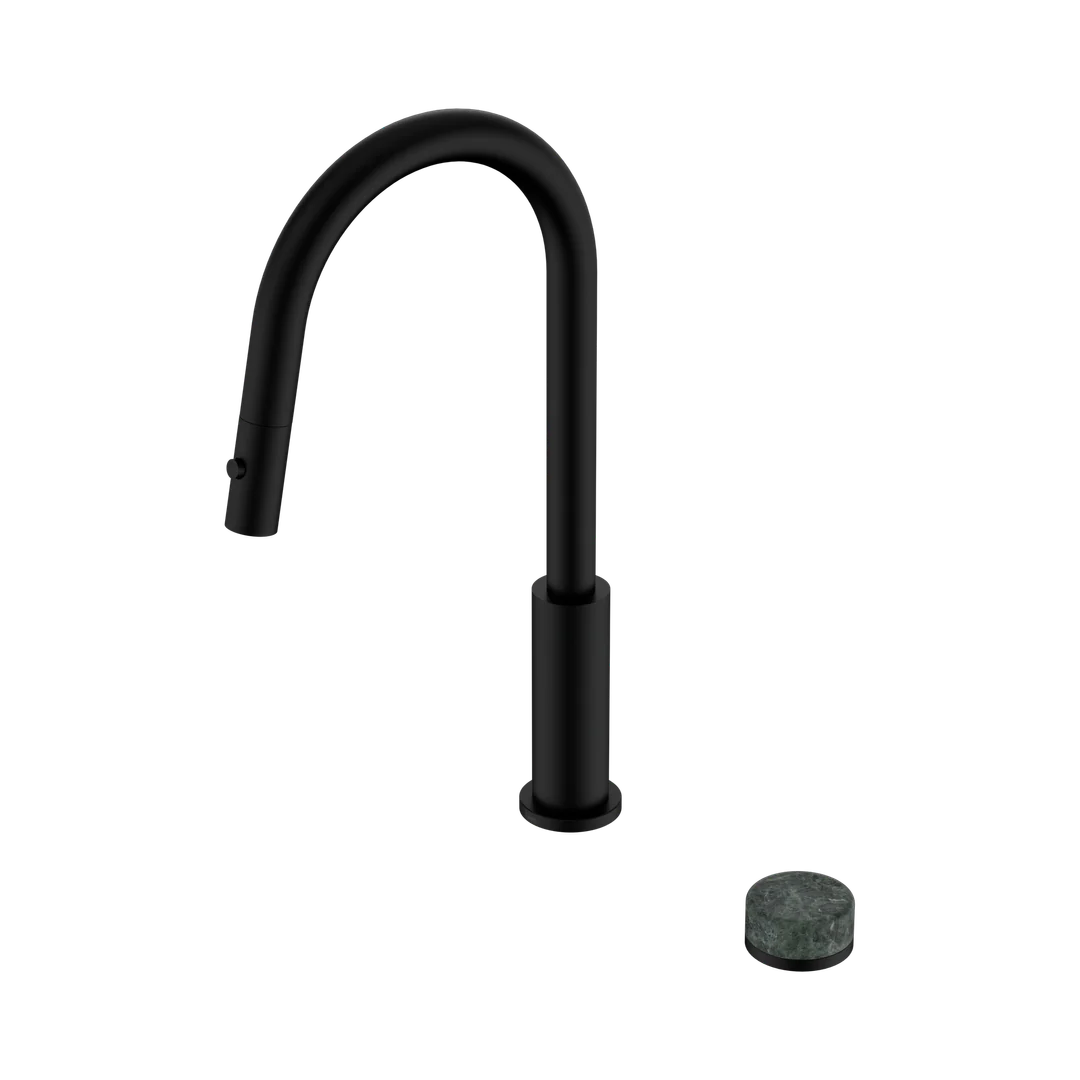 Nero Serenity Progressive Pull Out Kitchen Set With Verde Alpi Handle Matte Black