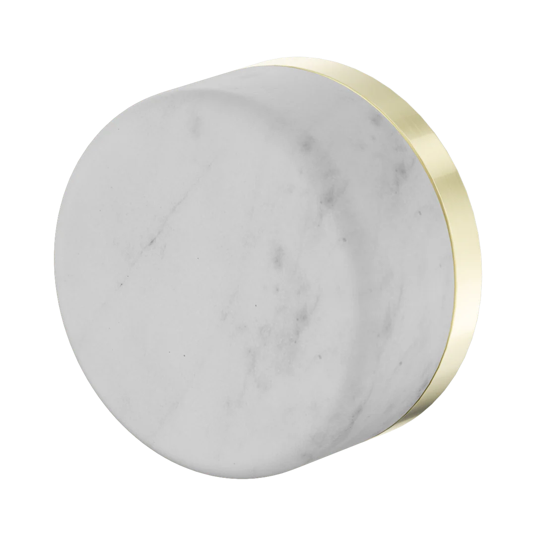 Nero Serenity Progressive Shower Mixer With Carrara Handle Brushed Gold