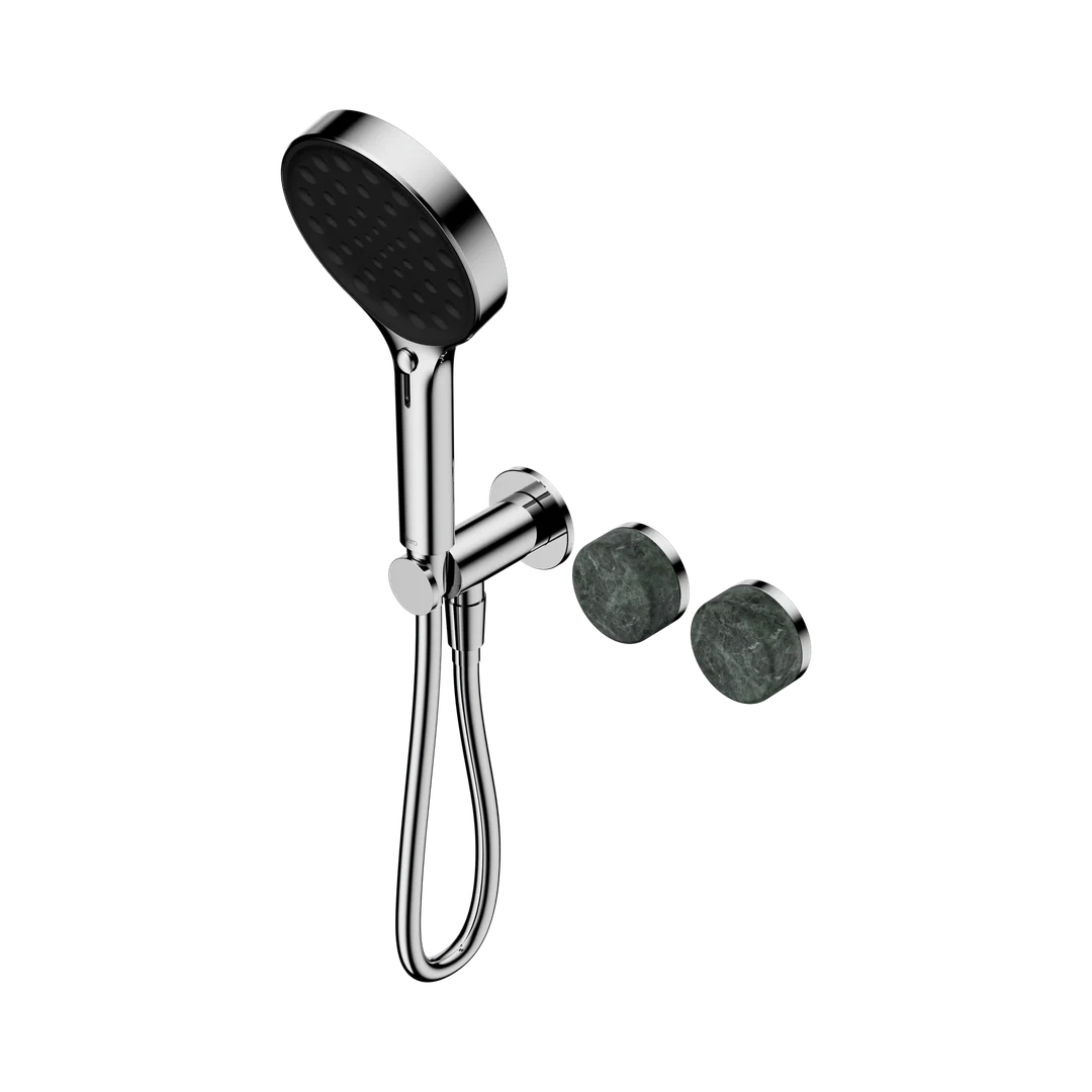 Nero Serenity Progressive Shower System With Verde Alpi Handle & Serenity Hand Shower Chrome