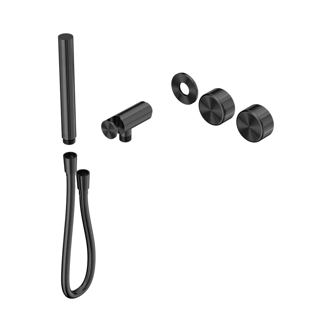 Nero Serenity Progressive Shower System With Metal Handle & Slim Shower Trim Kit Only Gun Metal