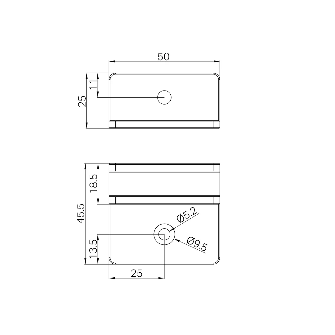 Nero Shower F Bracket 10Mm Glass Brushed Gold - Image 2