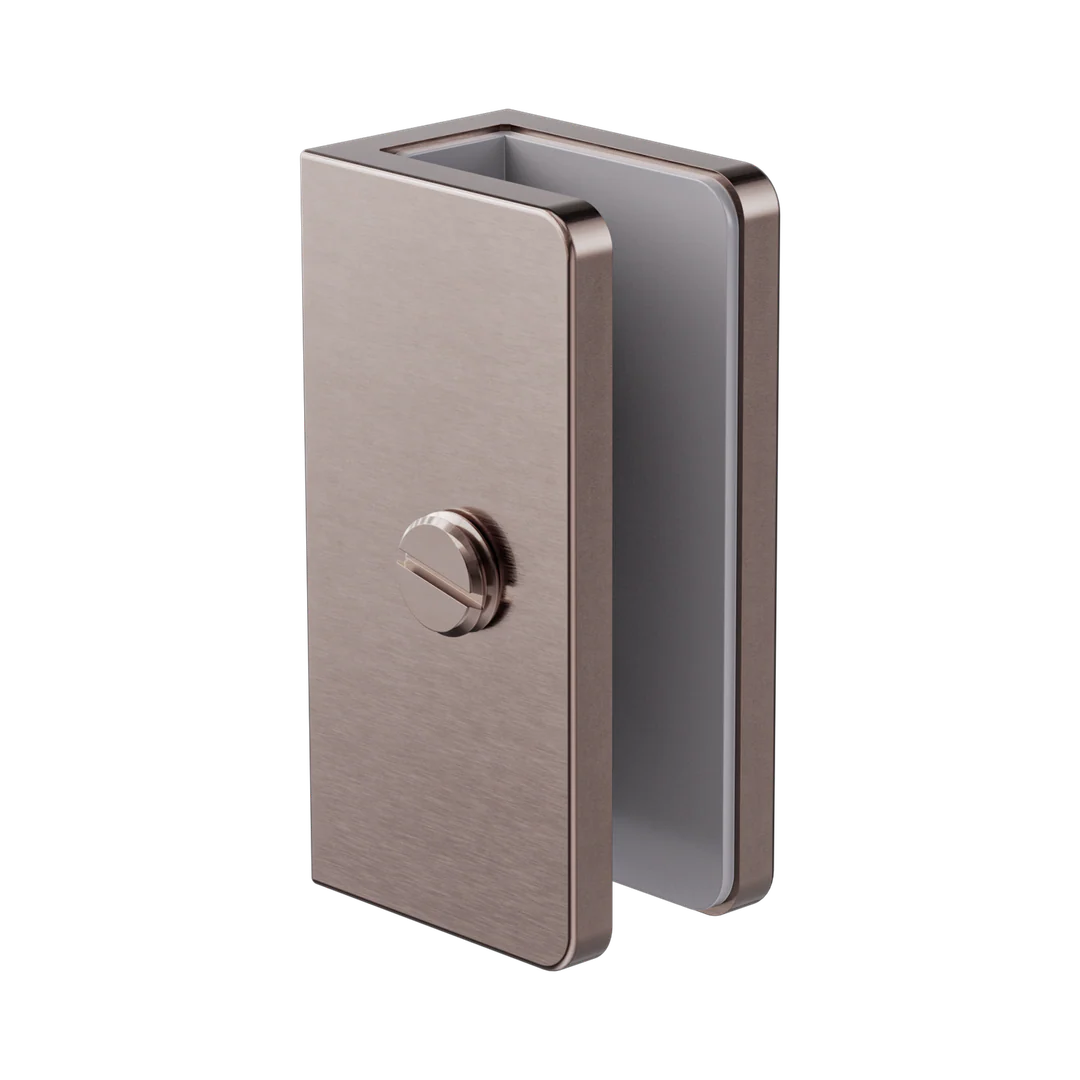 Nero Shower U Bracket 10Mm Glass Brushed Bronze