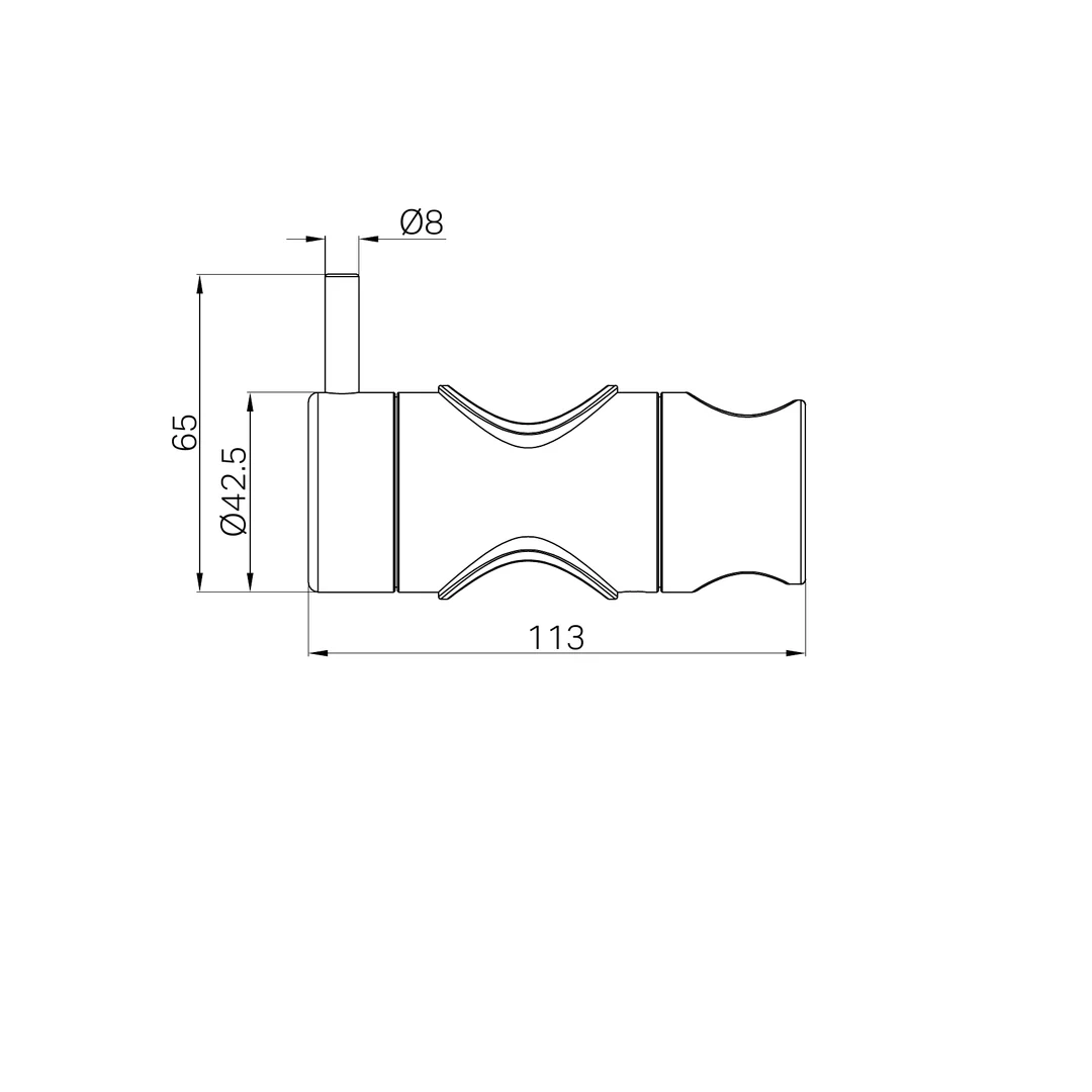 Nero Slider For Mecca Care 32Mm Grab Rail Shower Rail Set Matte Black - Image 2