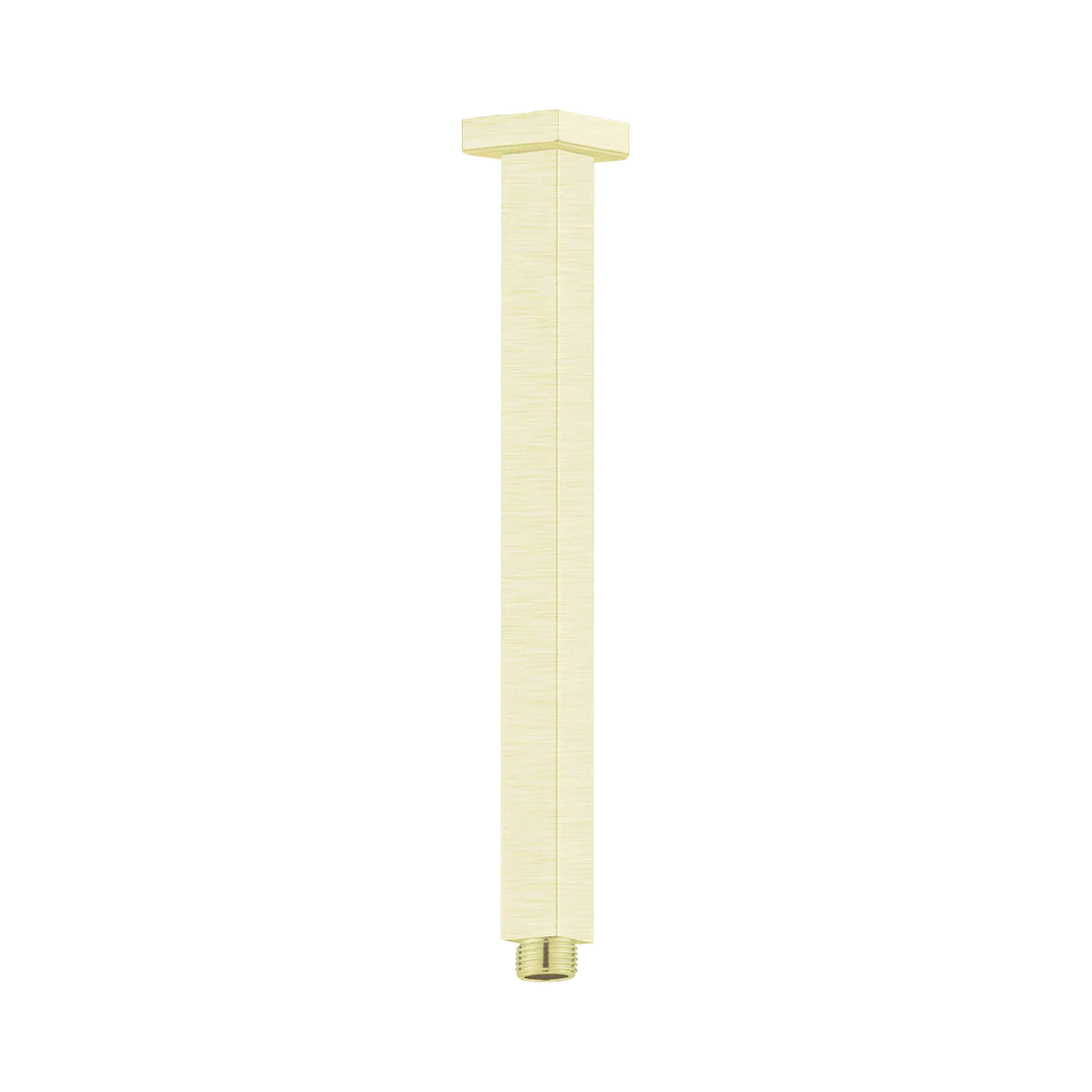 Nero Square Ceiling Arm 300Mm Length Brushed Gold