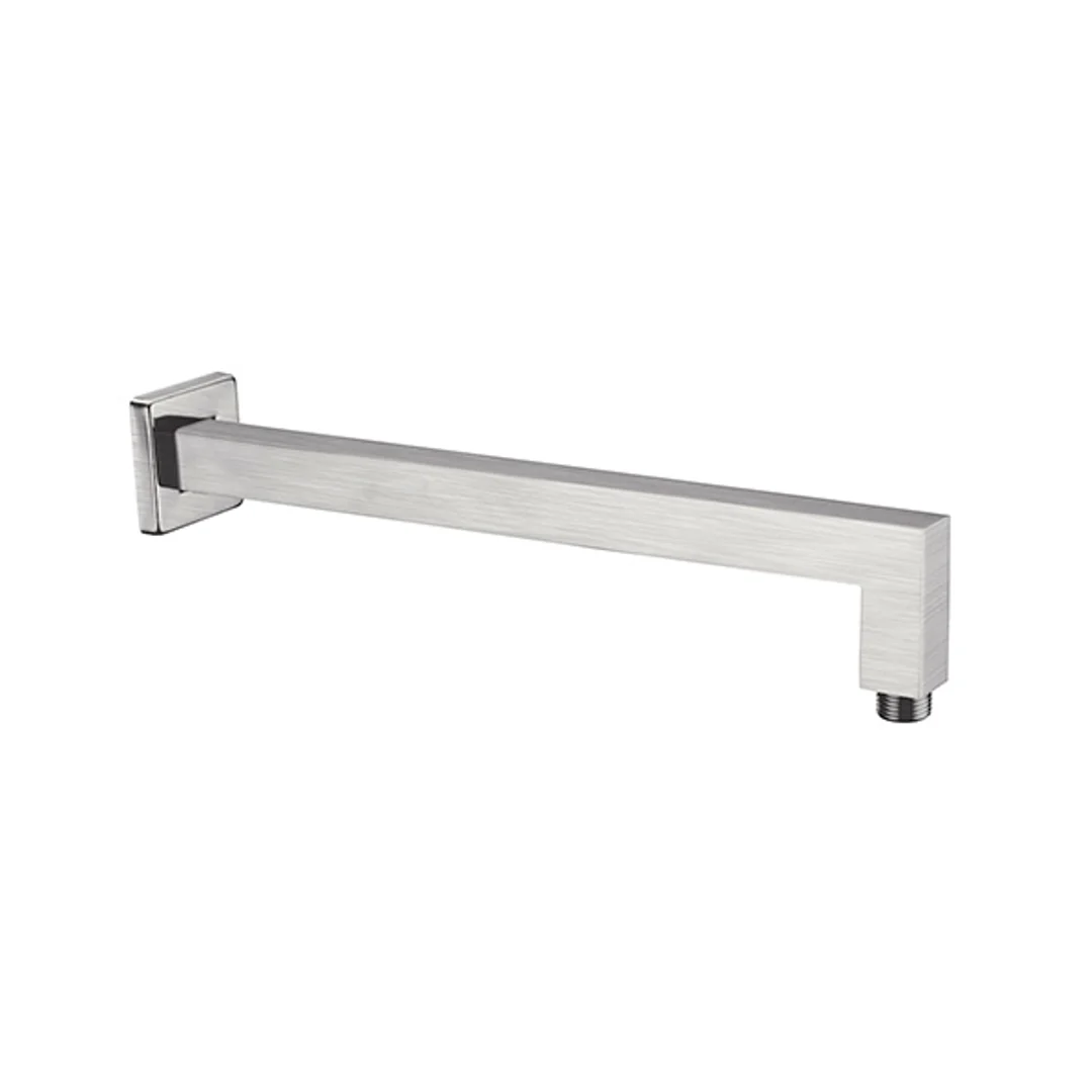 Nero Square Shower Arm - Brushed Nickel - Image 2