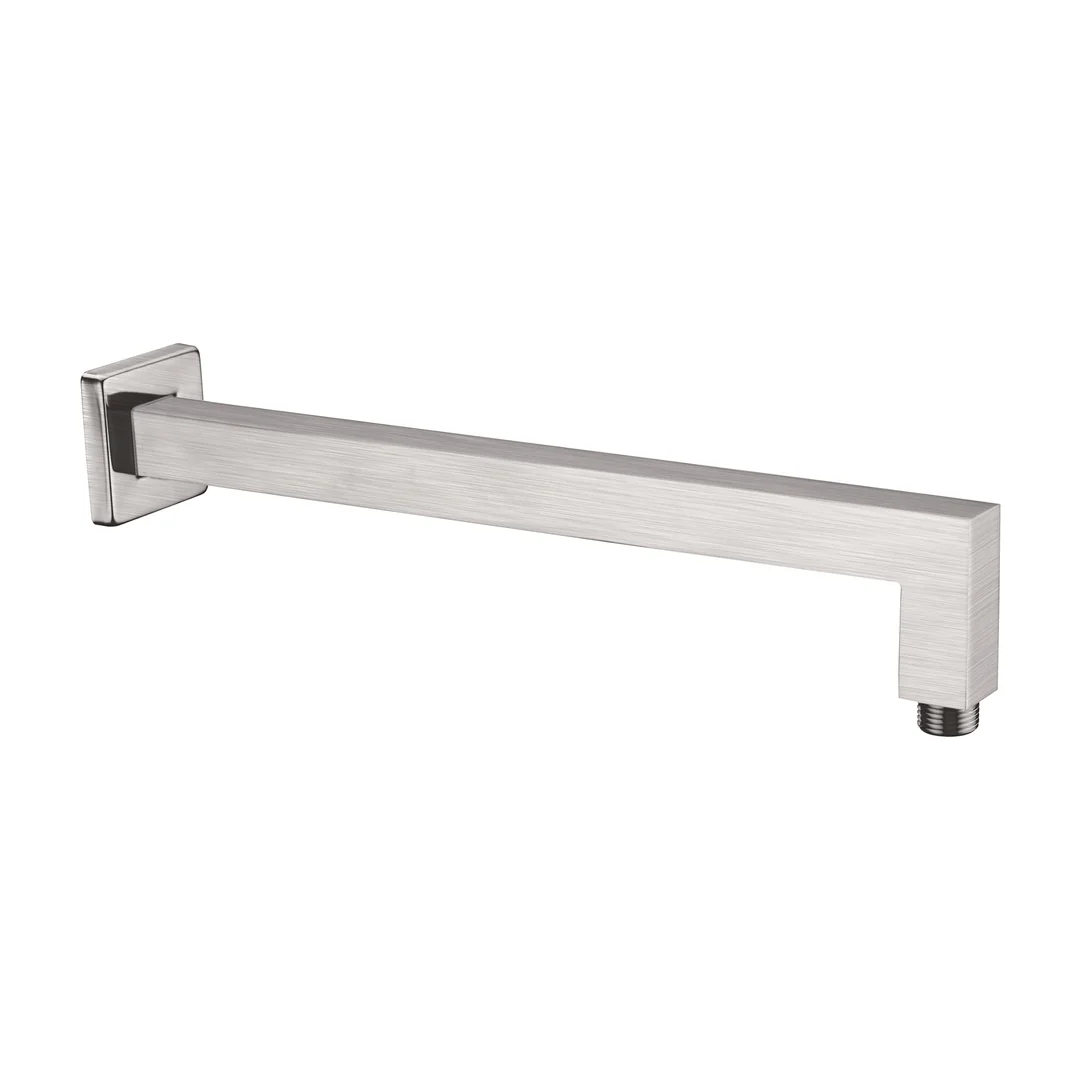 Nero Square Shower Arm - Brushed Nickel - Image 6