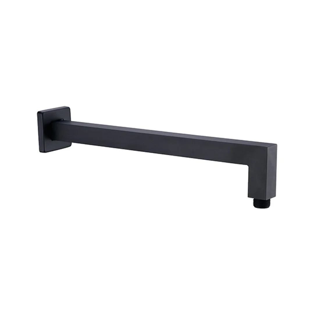 Nero Square Shower Arm - Matt Black - Image 2