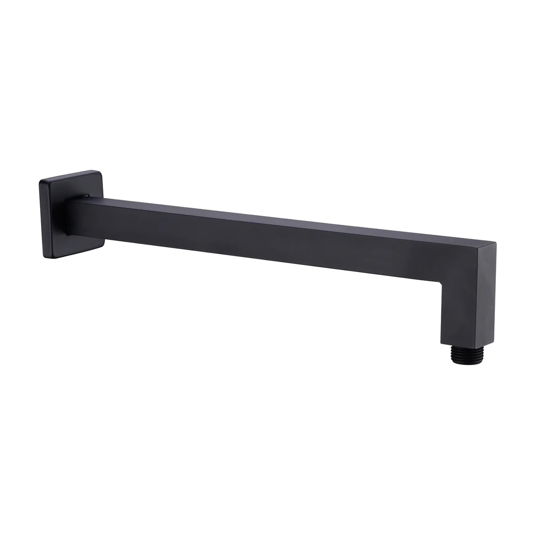 Nero Square Shower Arm - Matt Black - Image 6