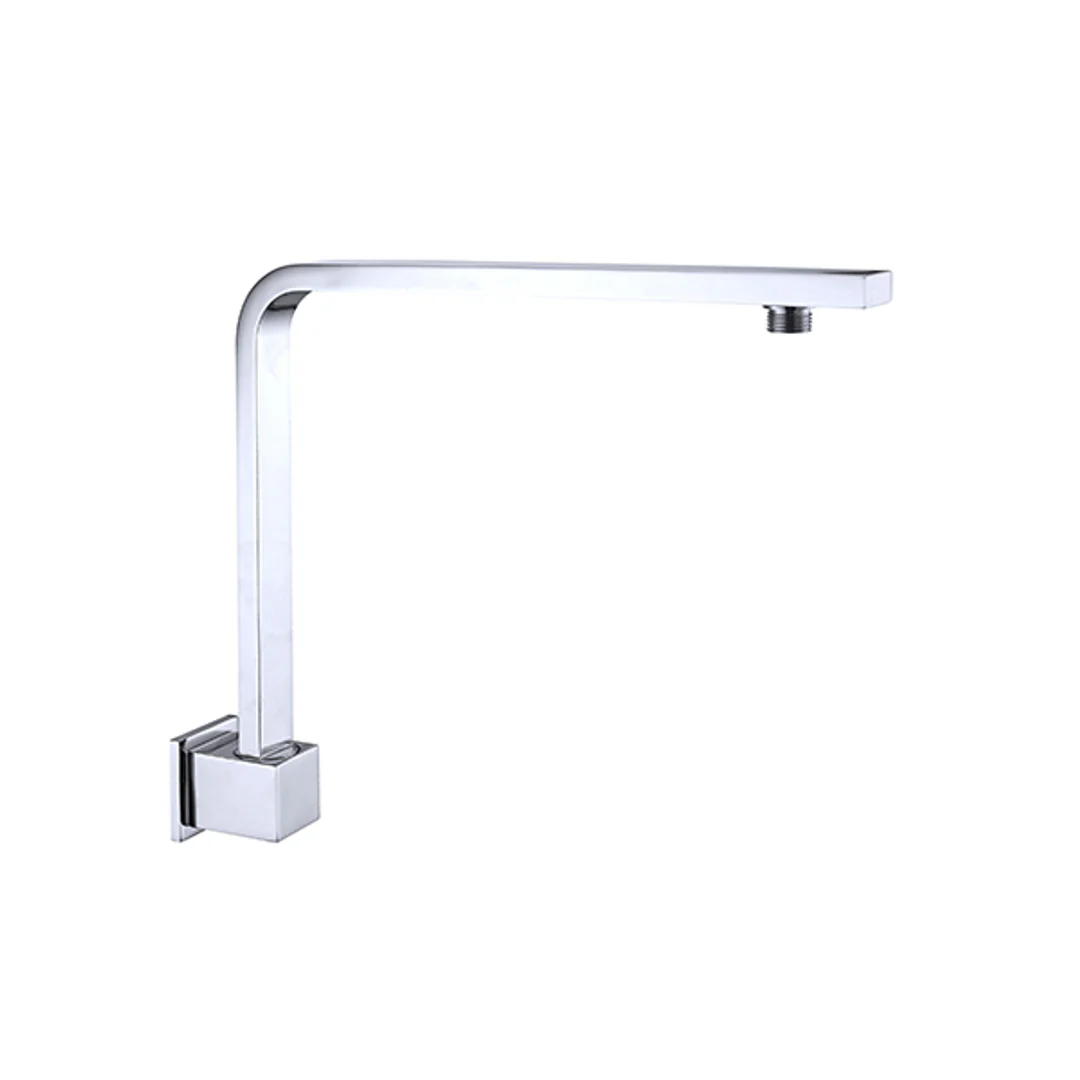 Nero Square Swivel Shower Arm - Chrome - Image 2