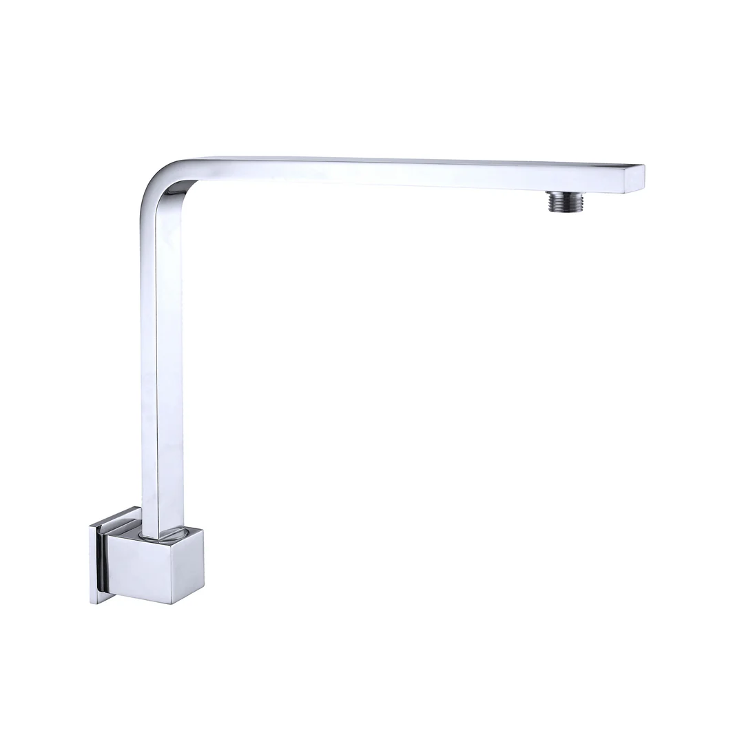 Nero Square Swivel Shower Arm - Chrome - Image 6