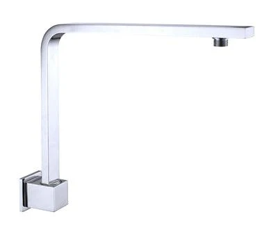 Nero Square Swivel Shower Arm - Chrome - Image 8